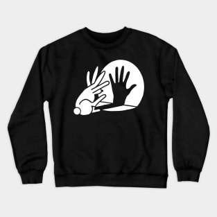 Bunny Hand Shadow Crewneck Sweatshirt